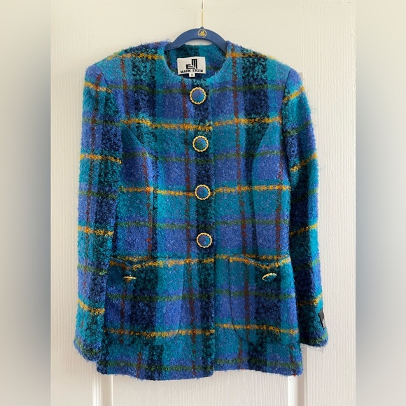 Designer Mark Eisen Tweed blazer - Picture 7 of 7